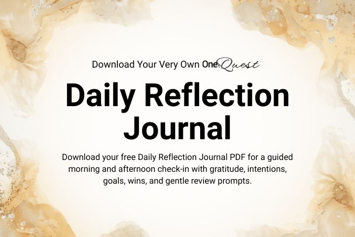 OneQuest Daily Reflection Journal Download